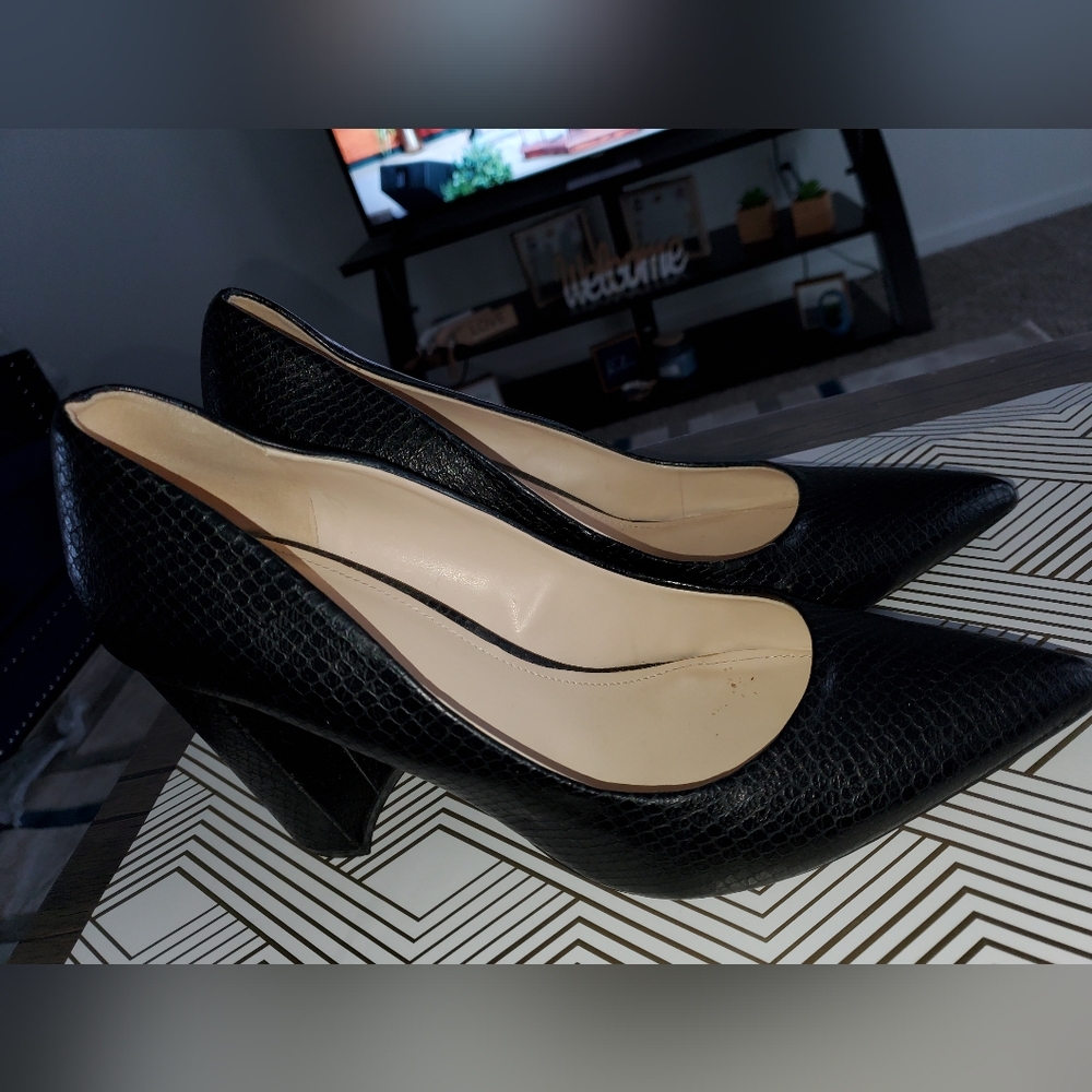 Nine west chunky heel shoes